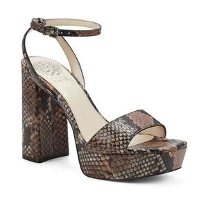 Women's VINCE CAMUTO Snakeskin Platform Sandals
